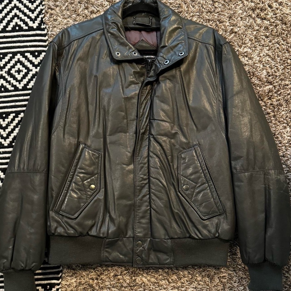 Vintage members only leather jacket